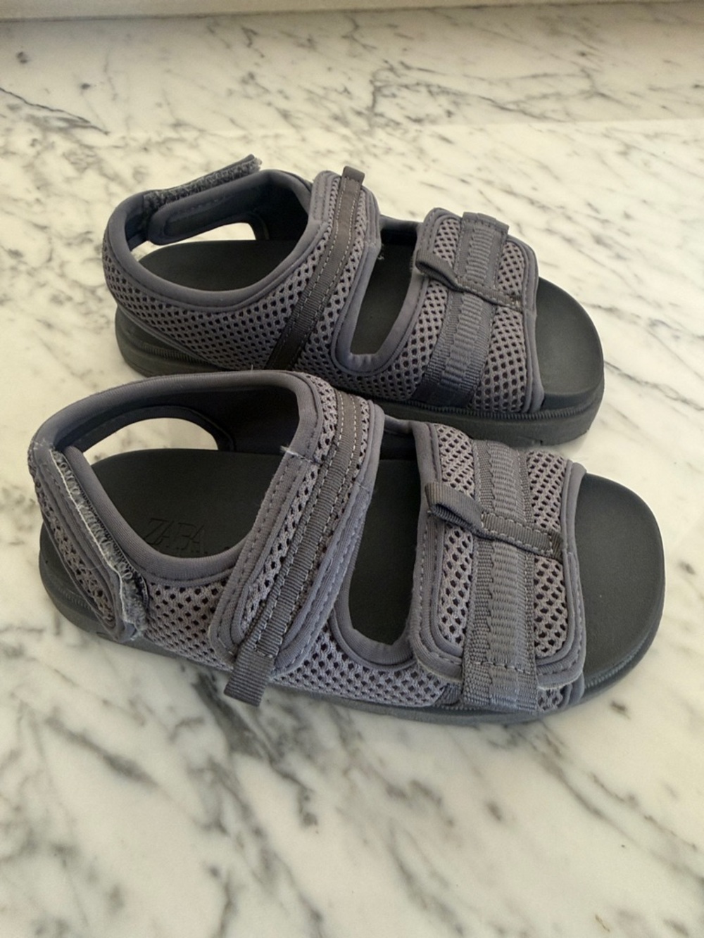 Zara Kids Mesh Sandal - Navy/Charcoal